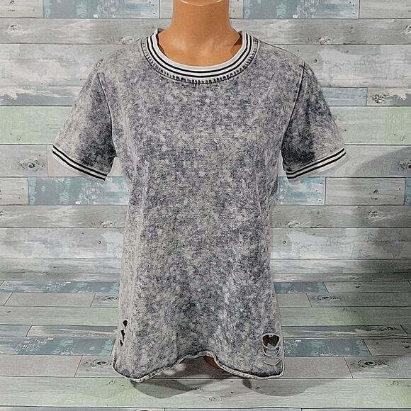 Hayden Los Angeles Distressed Shirt/Top sz Small - Picture 1 of 5